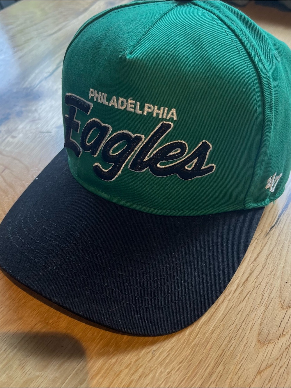 47 Brand Philadelphia Eagles Green and Black Snapback Hat